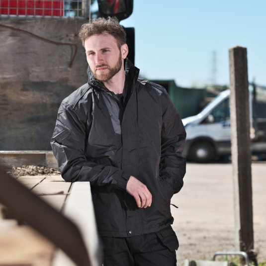 TuffStuff 293 Black Waterproof Work Jacket - Workwear.co.uk